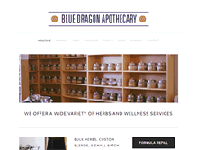 Tablet Screenshot of bluedragonapothecary.com